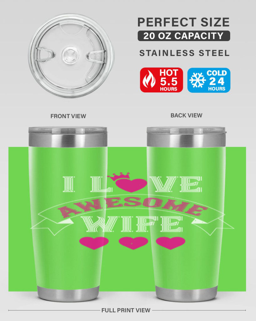 i love awesome wife 57#- valentines day- Tumbler