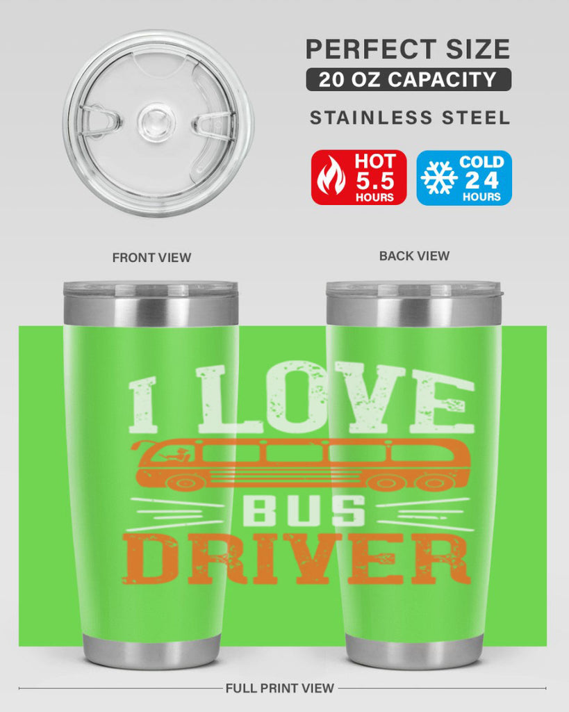 i love bus driver Style 30#- bus driver- tumbler