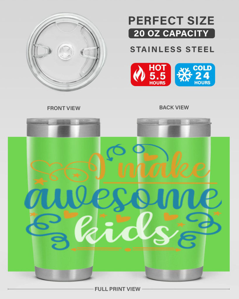 i make awesome kids 88#- fathers day- Tumbler