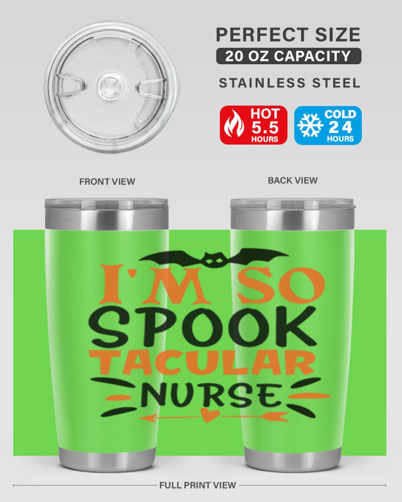 im so spooktacular nurse 111#- halloween- Tumbler