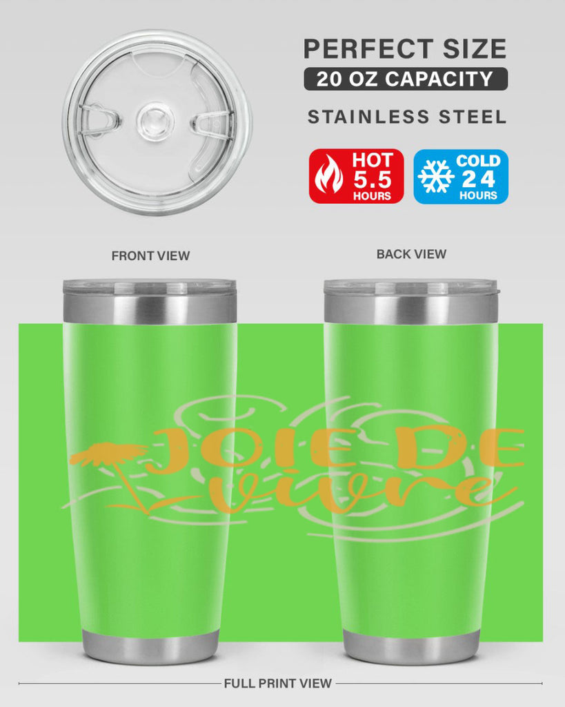 joie de vivre 57#- mardi gras- Tumbler