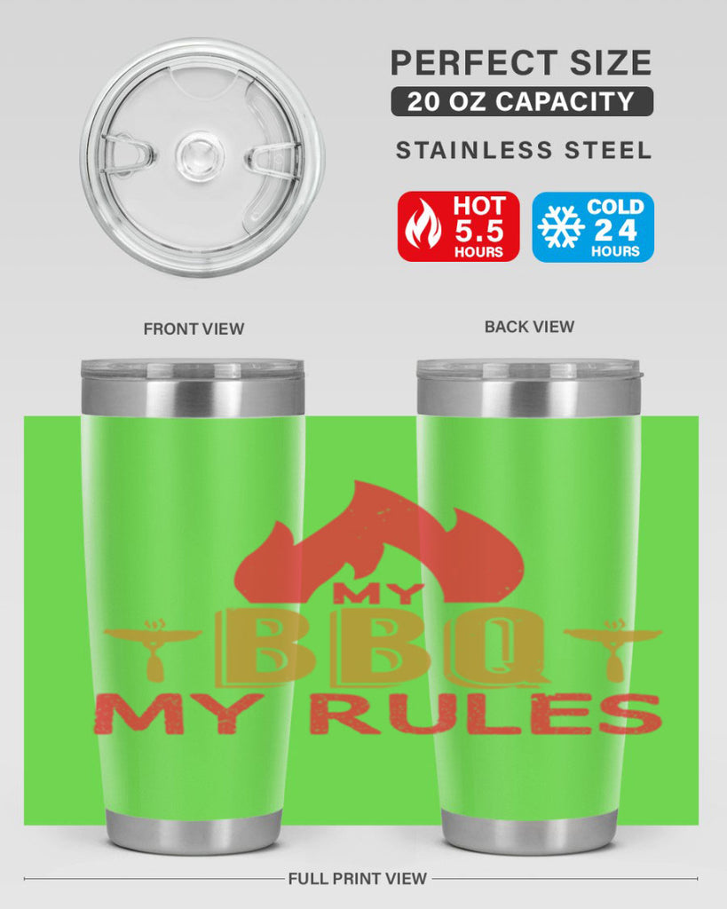 my bbq my ruless 21#- bbq- Tumbler