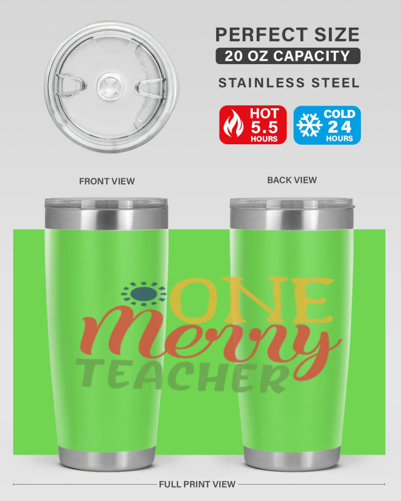 one merry teacher Style 162#- teacher- tumbler