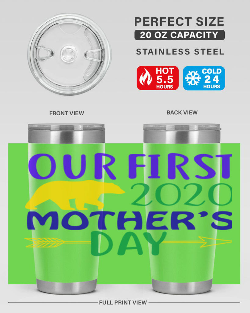 our first mothers day 4#- mardi gras- Tumbler