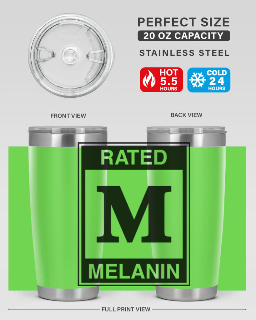 ratedm melanin 44#- black words phrases- Cotton Tank