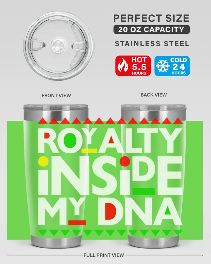 royalty inside my dna 42#- black words phrases- Cotton Tank