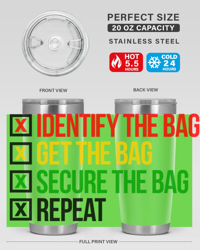 secure the bag 38#- black words phrases- Cotton Tank