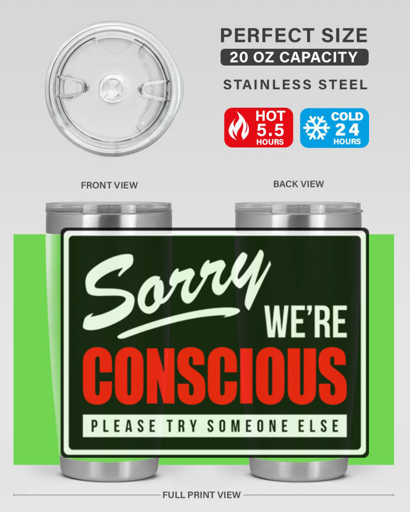 sorry were conscious 28#- black words phrases- Cotton Tank