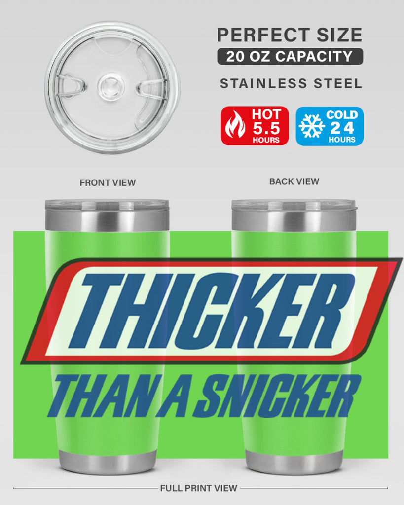 thicker than a snicker 20#- black words phrases- Cotton Tank