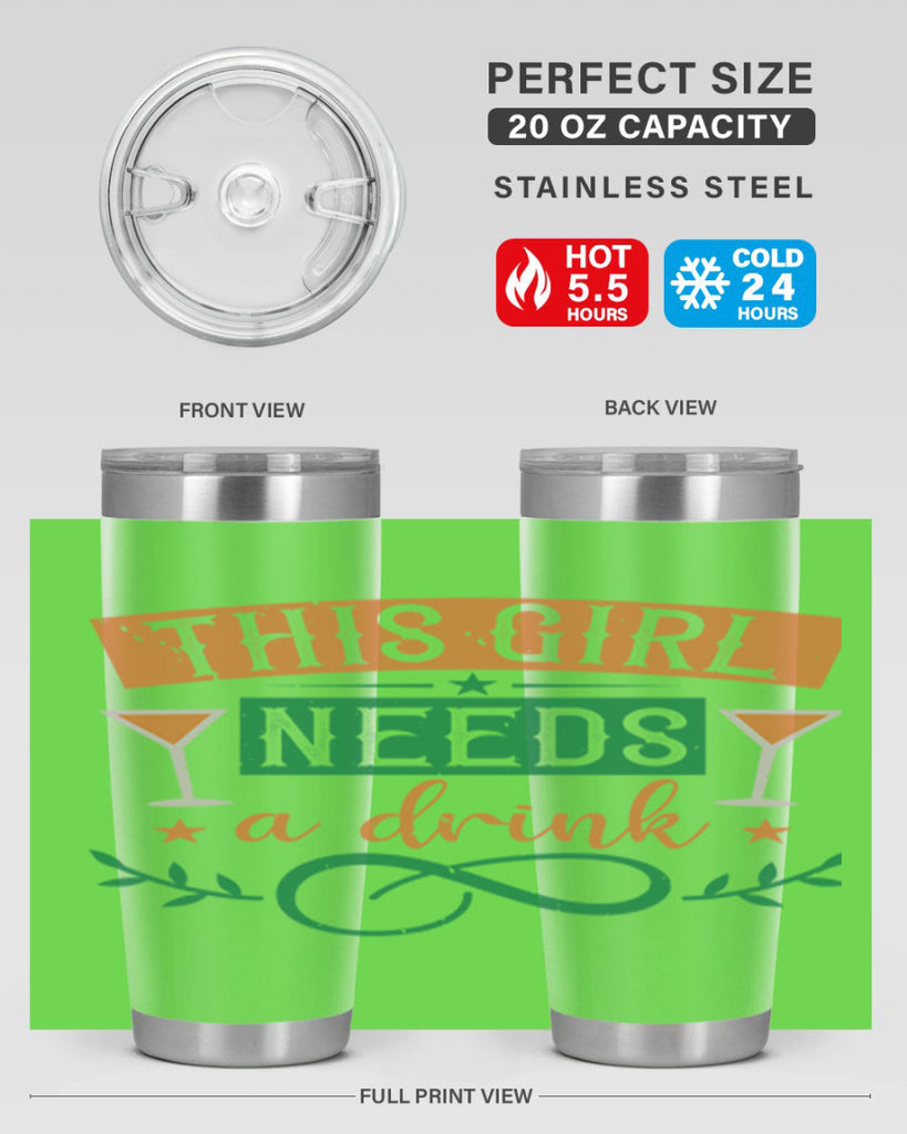 this girl needs a drink 1#- mardi gras- Tumbler