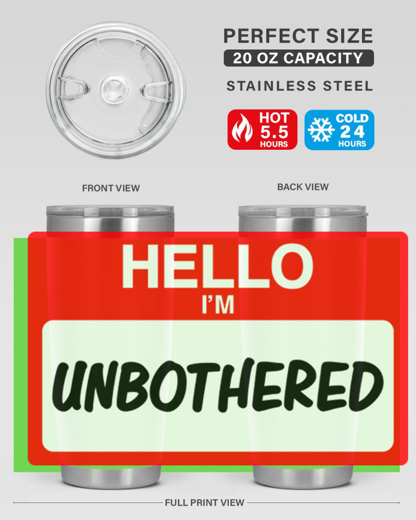 unbothered 14#- black words phrases- Cotton Tank