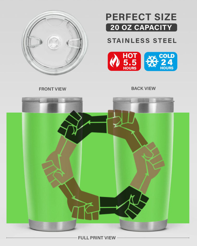 united black power fists 13#- black words phrases- Cotton Tank