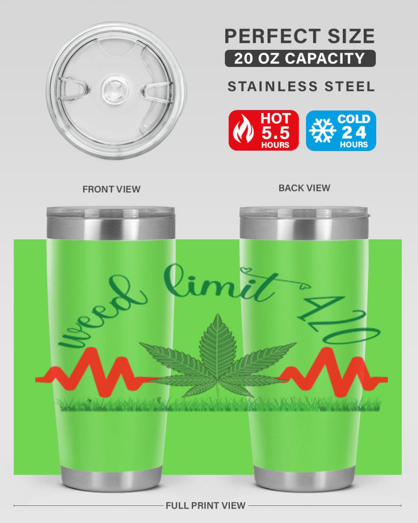 weed limit 420 cannabis hearbeat 291#- marijuana- Tumbler