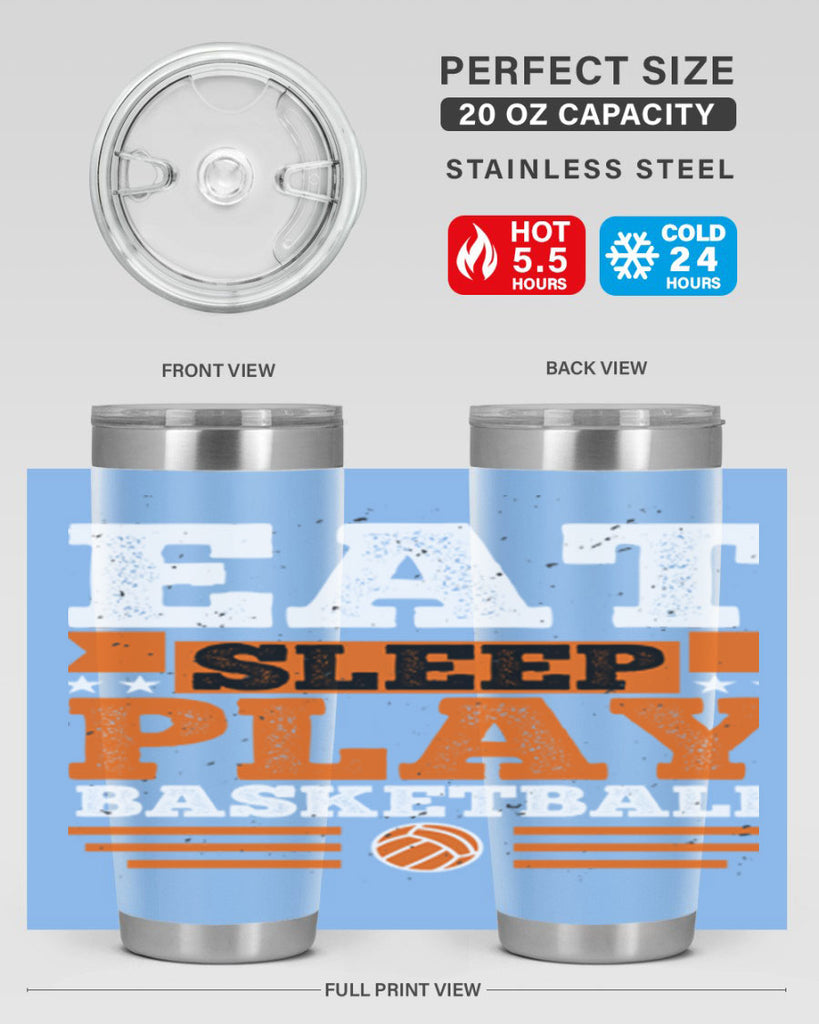 A Eat sleep play volleyball 2334#- basketball- Tumbler
