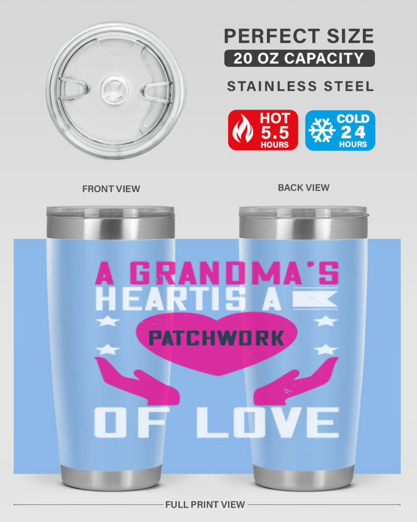 A grandma’s heart is a patchwork of love 86#- grandma - nana- Tumbler