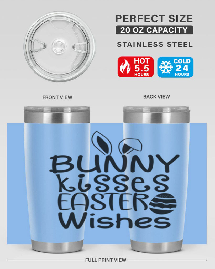 Bunny kisses easter wishes  94#- spring- Tumbler