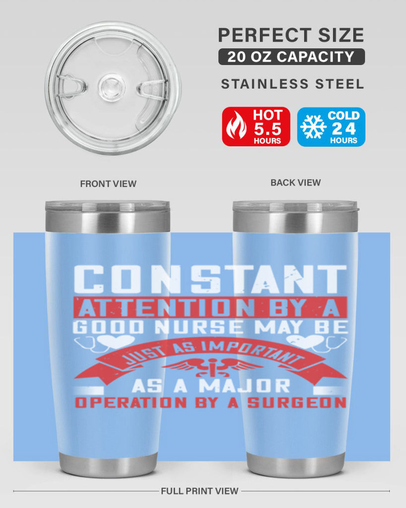 Constant attention by a good nurse may Style 408#- nurse- tumbler