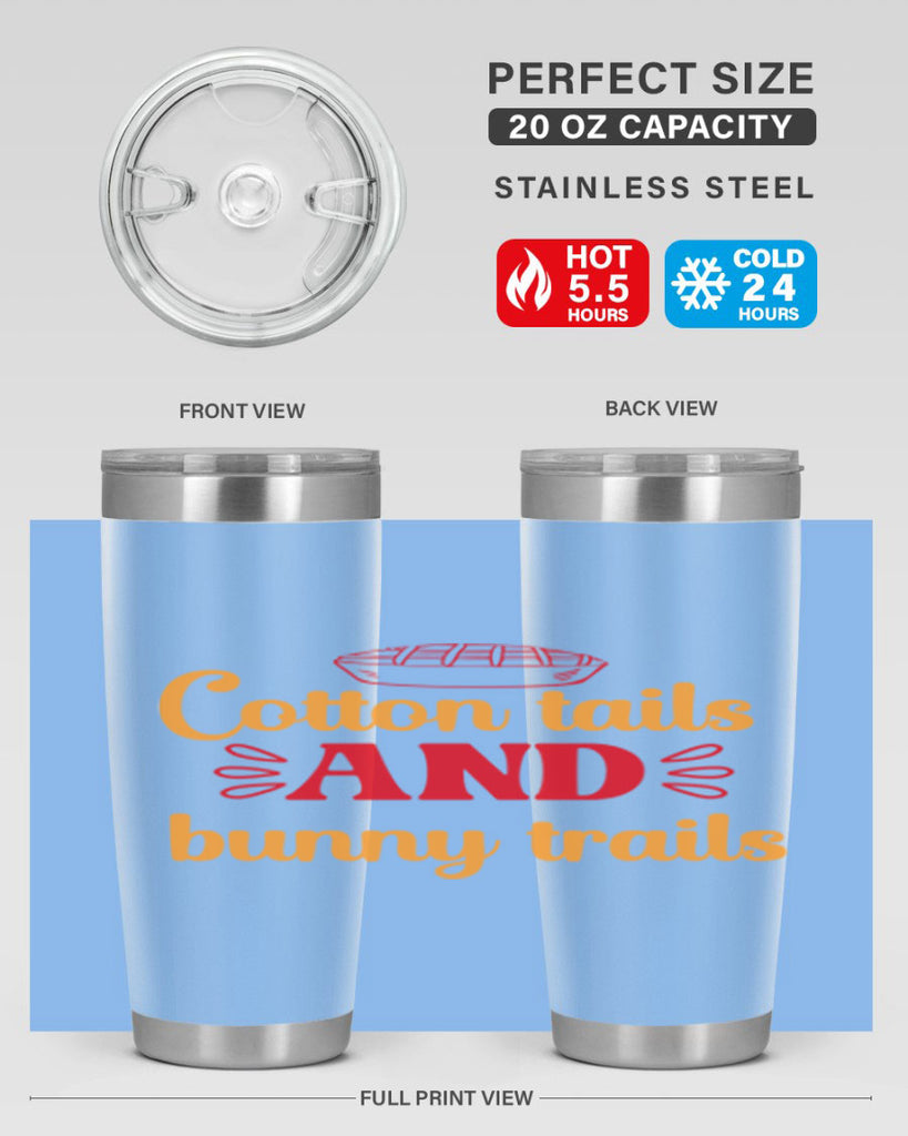 Cotton tails and bunny trails 112#- spring- Tumbler