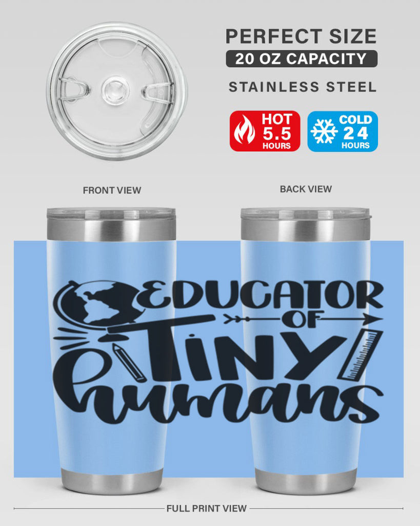 Educator Of Tiny Humans Style 75#- teacher- tumbler