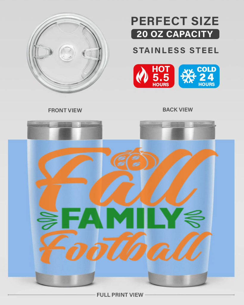 Fall Family Football 98#- fall- Tumbler