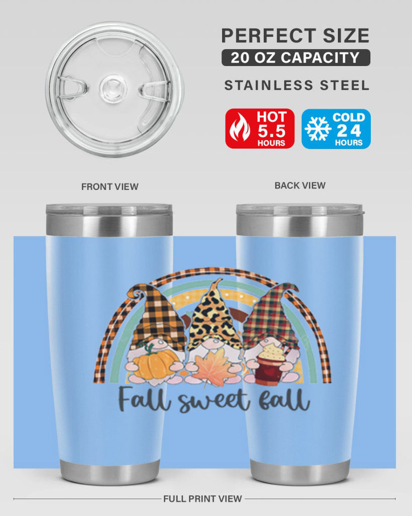 FallSweetFallGnomeRainbow 162#- fall- Tumbler