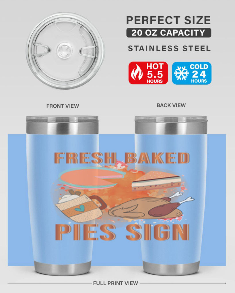 Fresh Baked Pies Sign 187#- fall- Tumbler