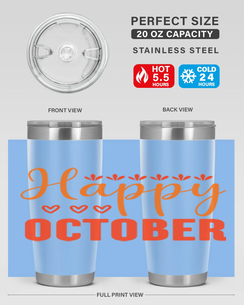 Happy October Design 237#- fall- Tumbler