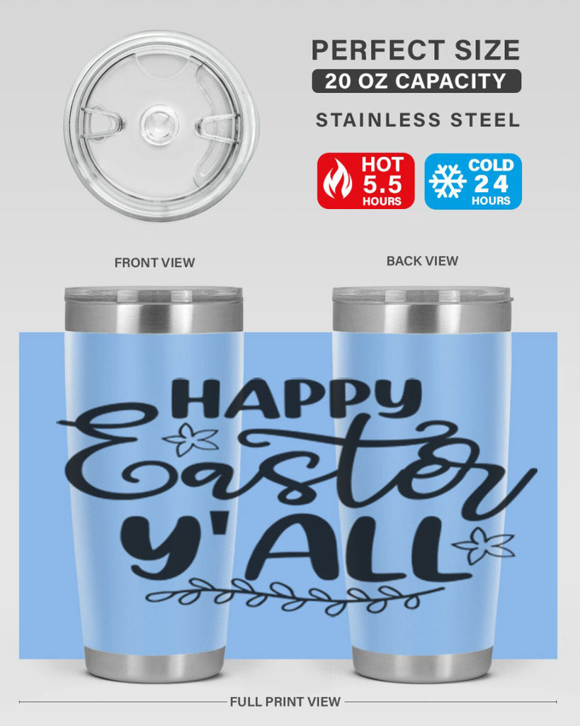 Happy easter yall  177#- spring- Tumbler