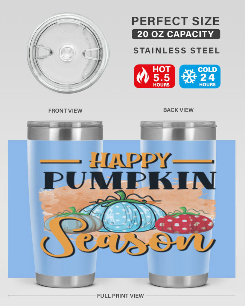 Happy pumpkin season 240#- fall- Tumbler