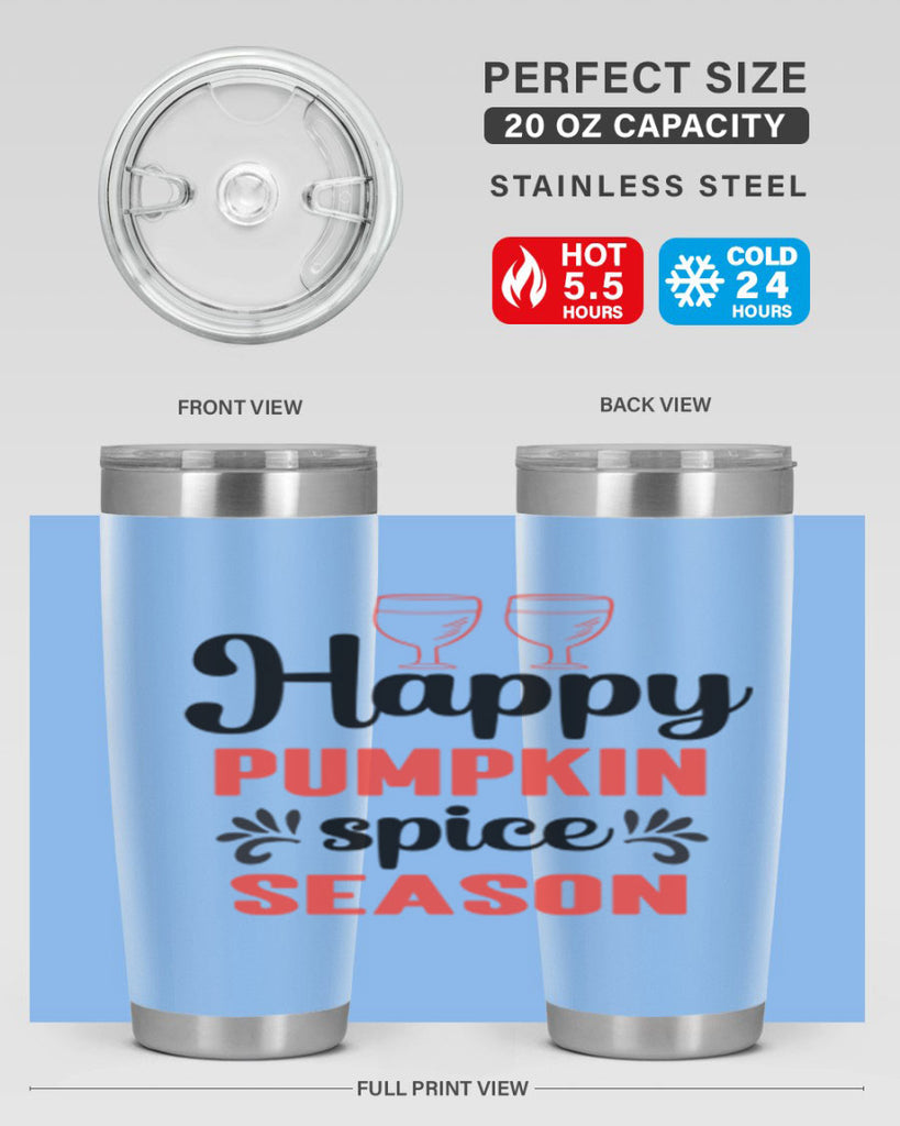 Happy pumpkin spice season 244#- fall- Tumbler