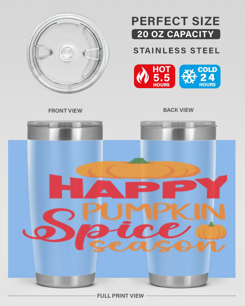 HappyPumpkinSpiceSeason 259#- fall- Tumbler