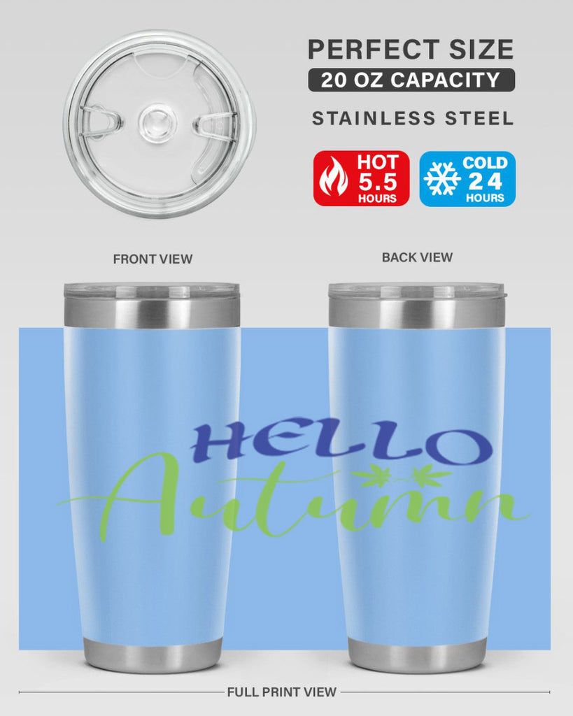 Hello Autumn 271#- fall- Tumbler
