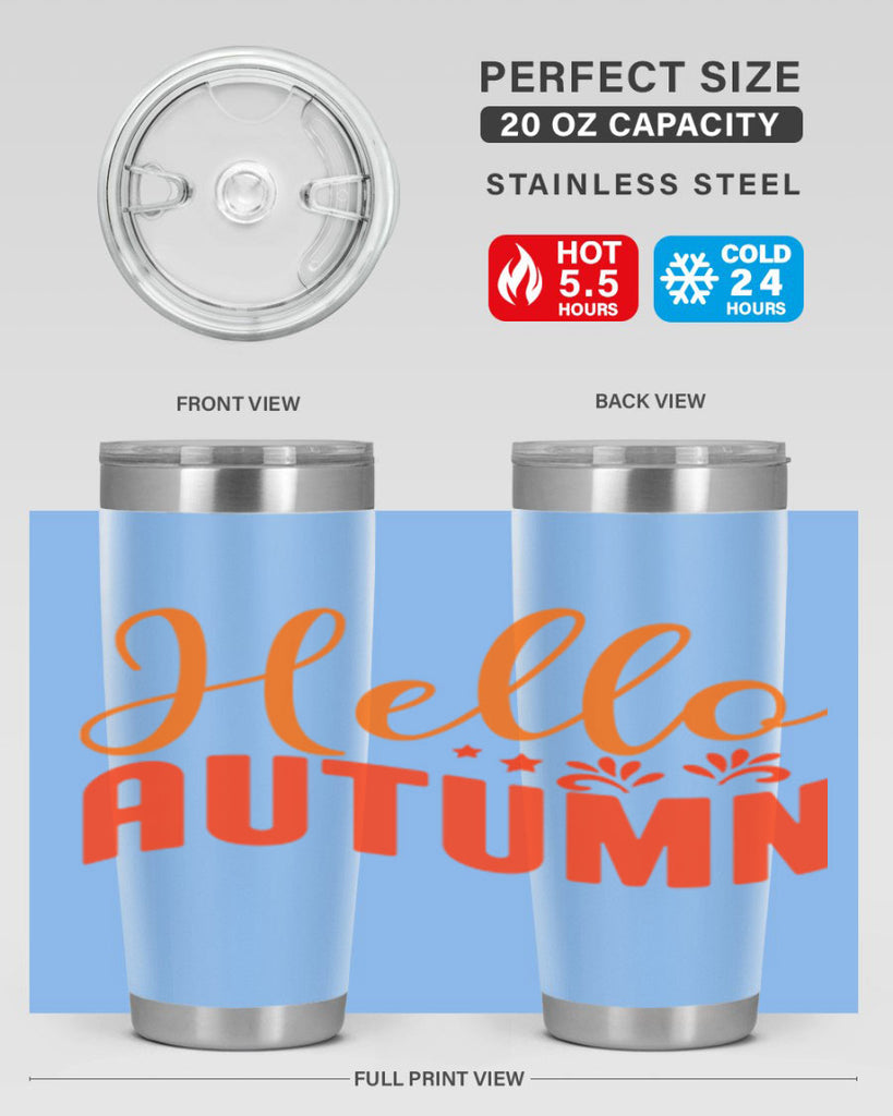 Hello Autumn Design 268#- fall- Tumbler