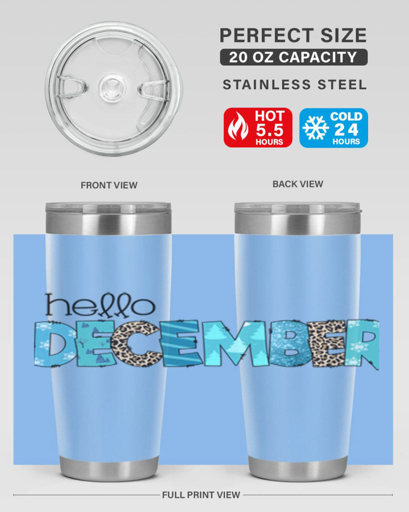 Hello December 187#- winter- Tumbler