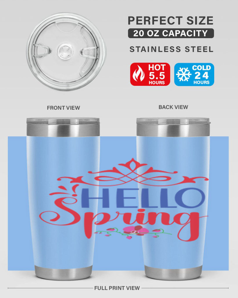 Hello Spring 211#- spring- Tumbler