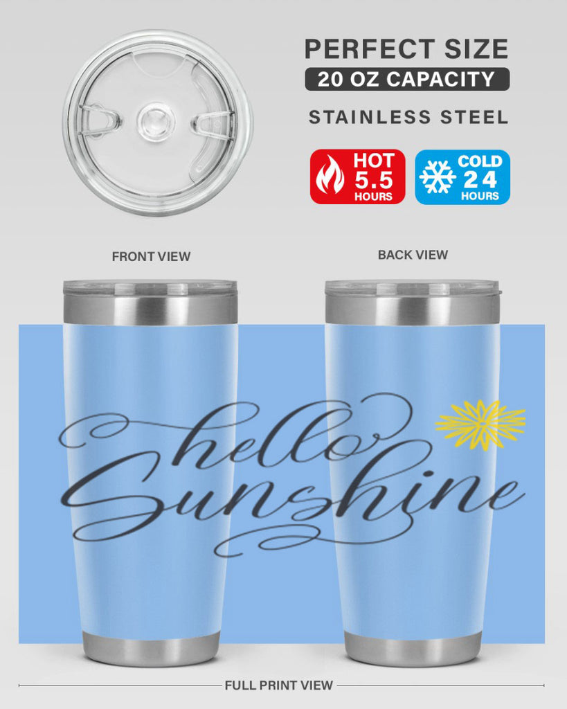 Hello Spring Lettering201#- spring- Tumbler