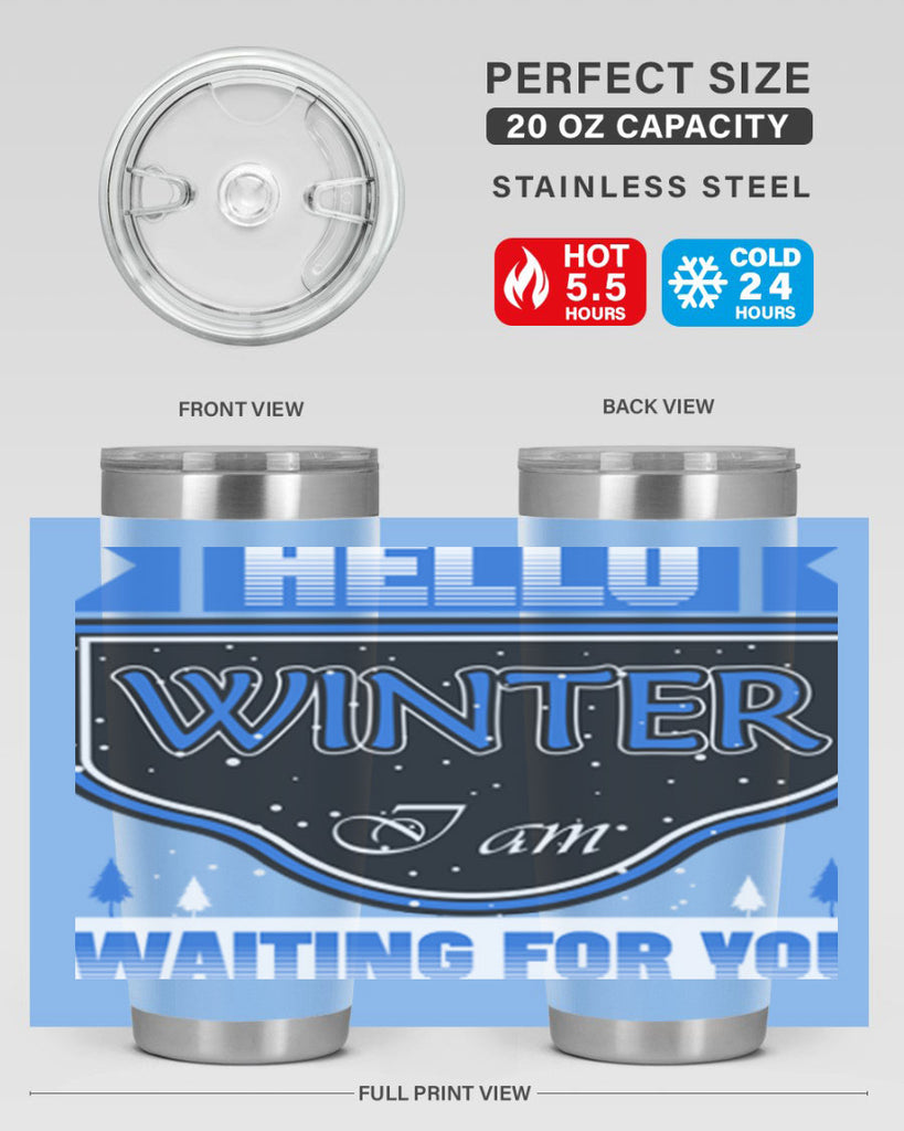 Hello Winter 164#- winter- Tumbler