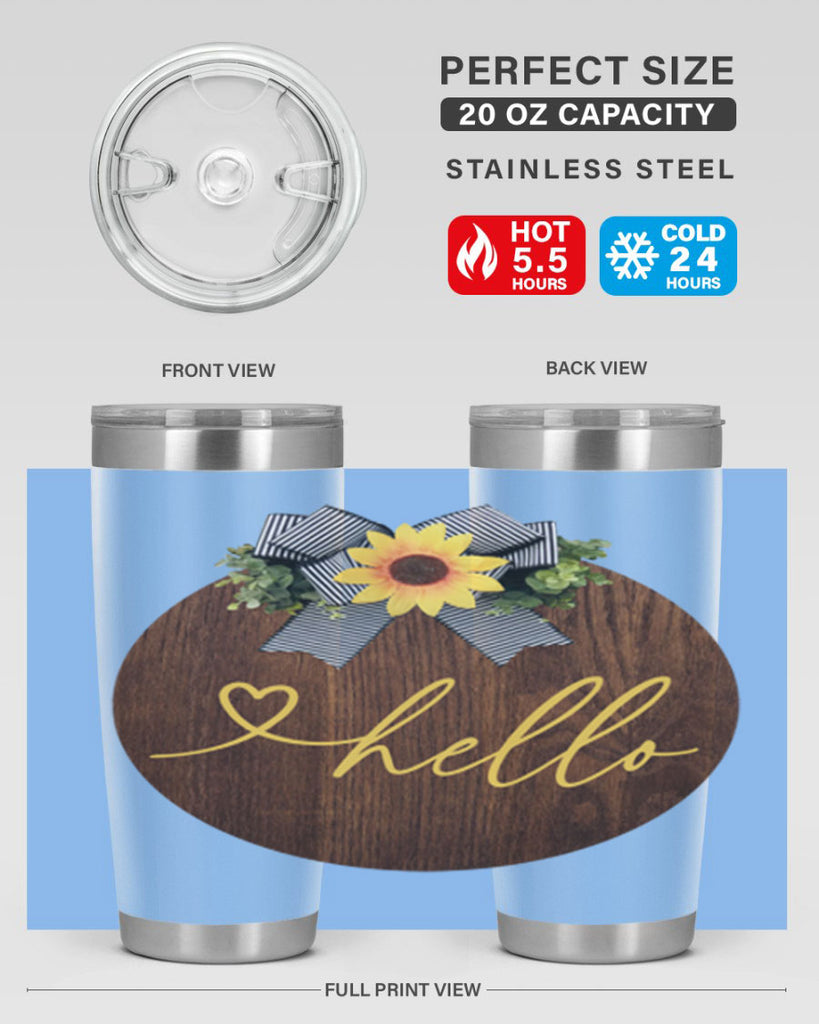 Hello heart Mockup182#- spring- Tumbler