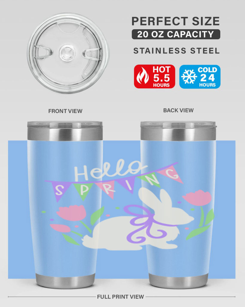 Hello spring bunny193#- spring- Tumbler