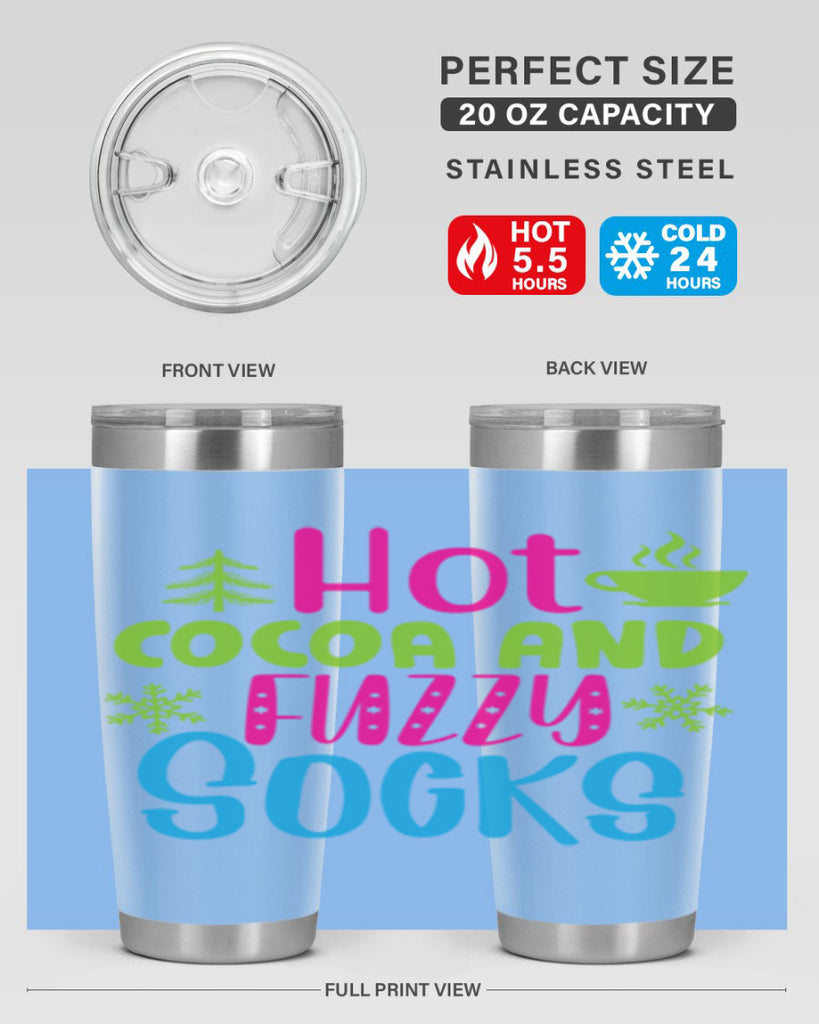 Hot Cocoa And Fuzzy Socks209#- winter- Tumbler