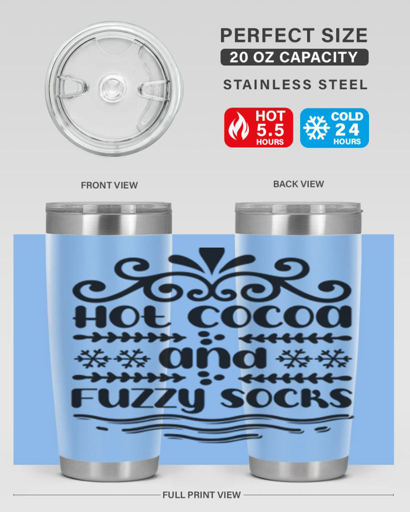 Hot Cocoa and Fuzzy Socks 219#- winter- Tumbler