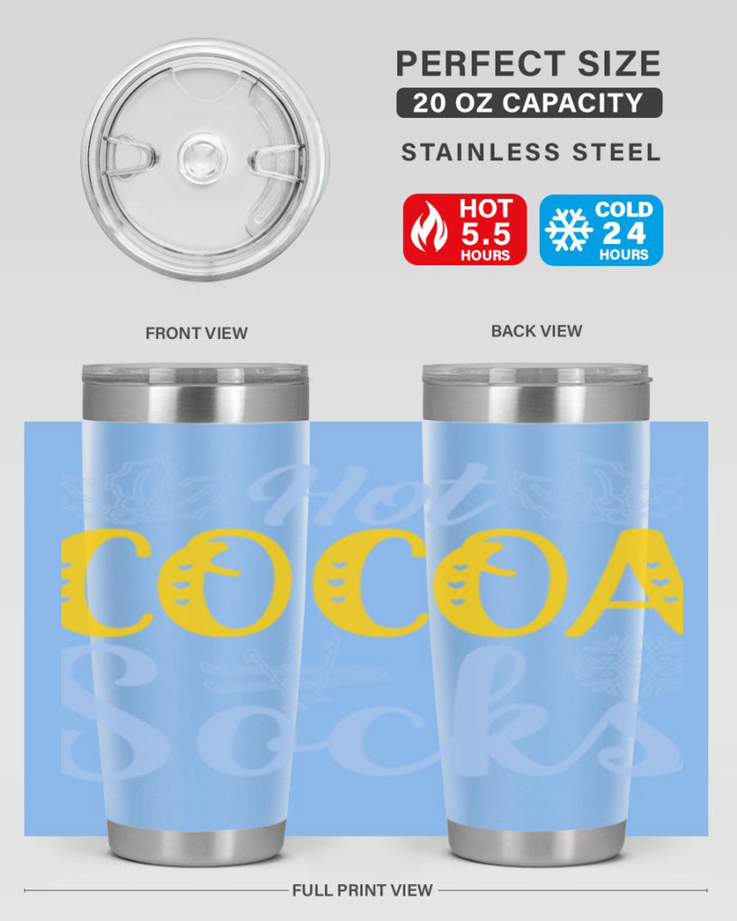 Hot cocoa socks211#- winter- Tumbler