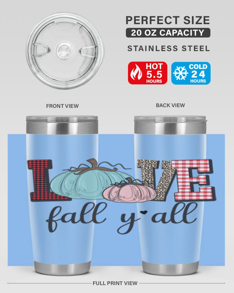 Love Fall Yall 409#- fall- Tumbler