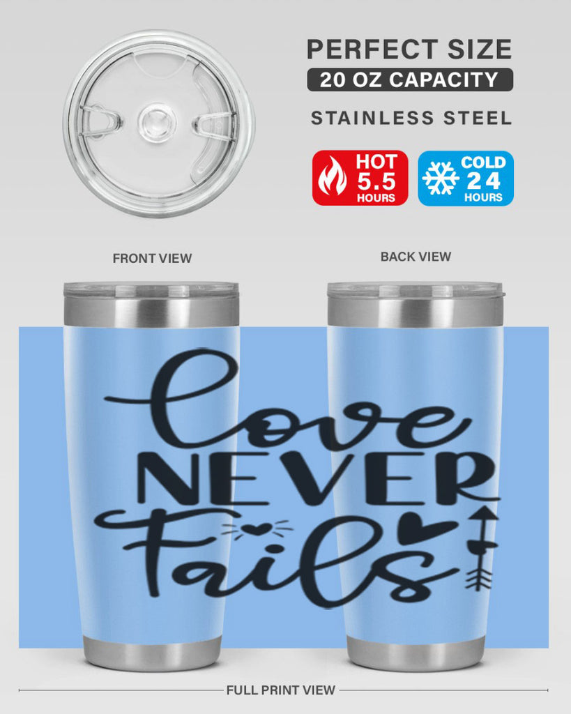 Love Never Fails 309#- winter- Tumbler