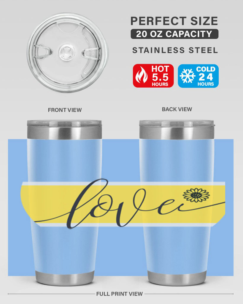 Love and daisy327#- spring- Tumbler