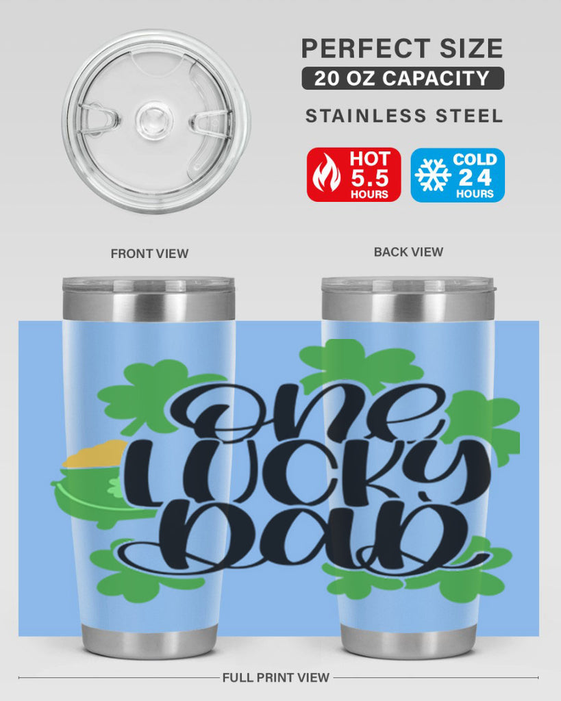 One Lucky Dad Style 43#- St Patricks Day- Tumbler
