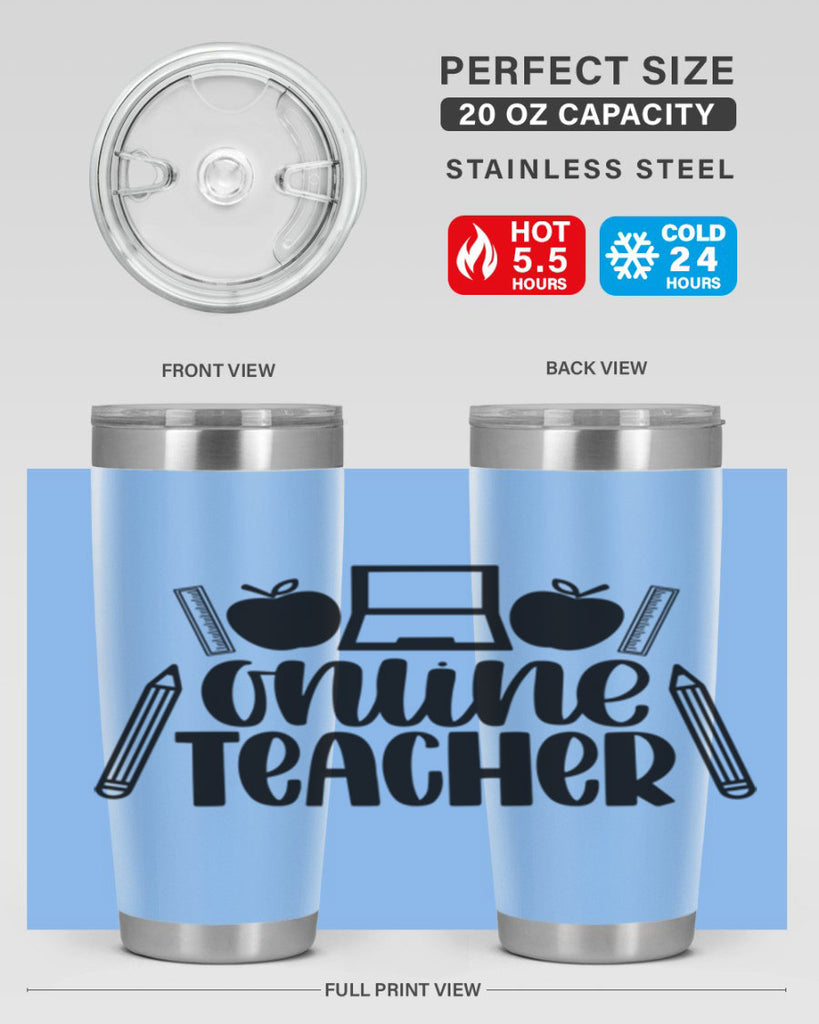 Online Teacher Style 61#- teacher- tumbler