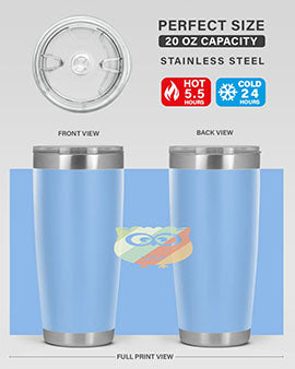 Owl Retro Style Vintage A TurtleRabbit 15#- owl- Tumblers