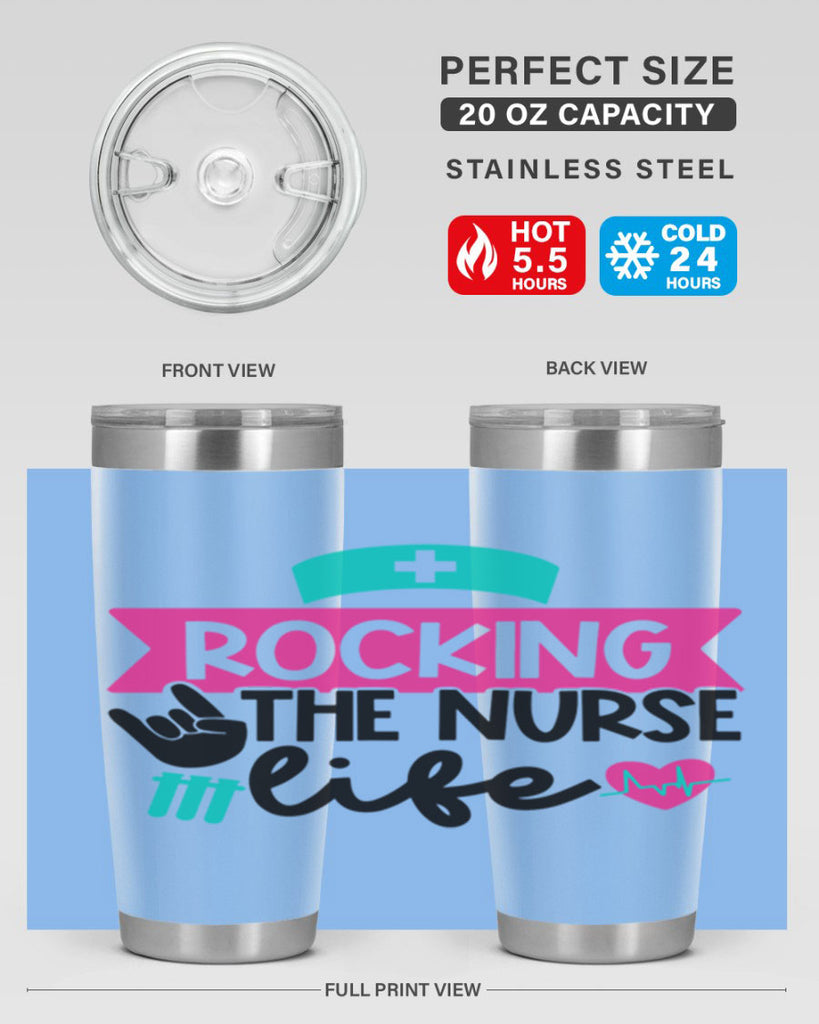 Rocking The Nurse Life Style Style 54#- nurse- tumbler