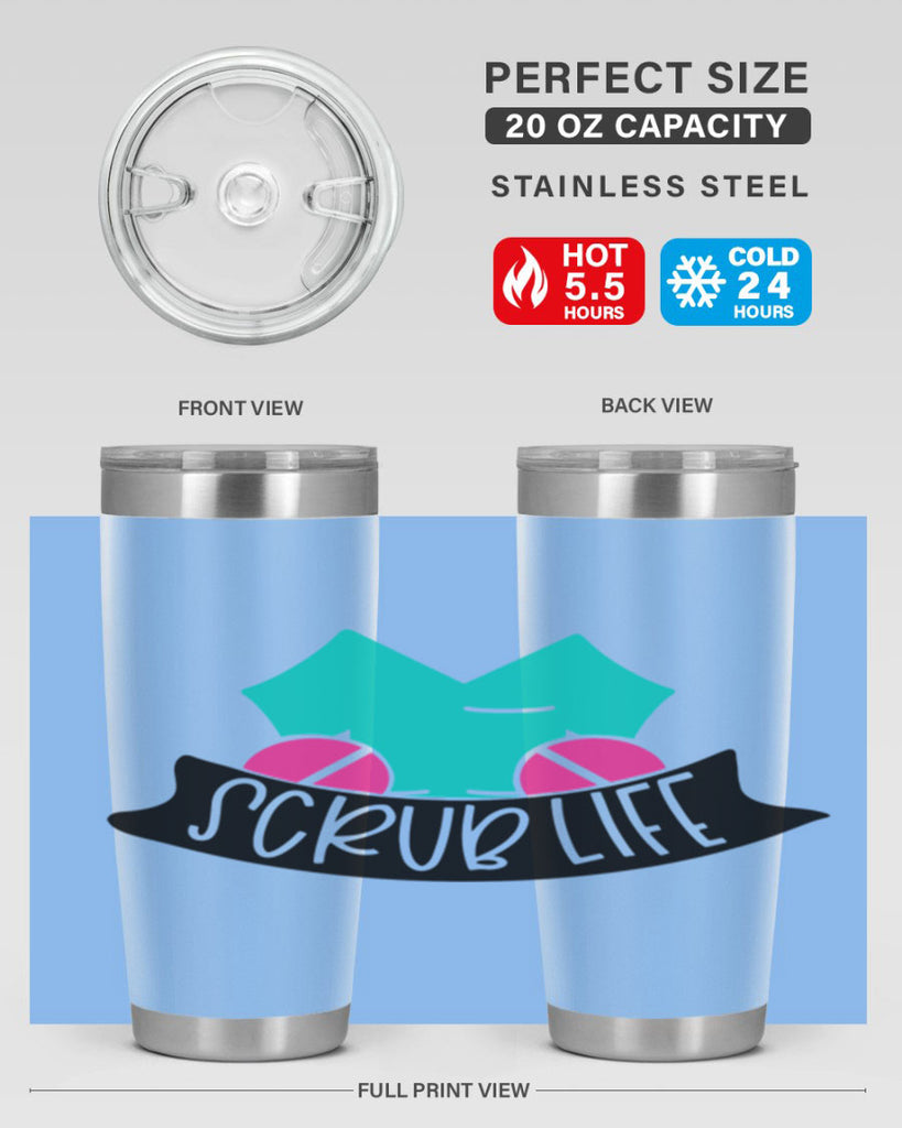 Scrub Life Style Style 45#- nurse- tumbler